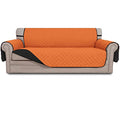 Reversible Couch Cover (Orange/Black / X-Large Sofa)