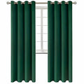 Christmas Blackout Curtains (Emerald Green / 52"W x 84"L (Pack of 2))