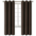 Blackout Curtains for Living Room (Brown / 42"W x 72"L (Pack of 2))