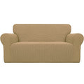 Stretch Loveseat Couch Covers Washable Golden (Medium Loveseat / Golden)