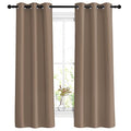Blackout Window Curtains 63 inch Length (Cappuccino / 37"W x 63"L (Pack of 2))
