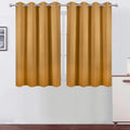 Mustard Yellow Thermal Blackout Curtains (Mustard Yellow / 52"W x 45"L (Pack of 2))