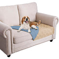 Waterproof Dog Bed Cover Pet Blanket for Furniture Bed Couch Sofa Reversible (30x53 Inch (Pack of 1) / Sand+stoneblue)