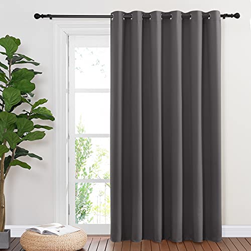 Sliding Door Curtains (Grey / 80"W x 84"L (Pack of 1))