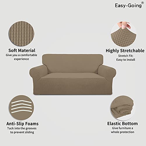Stretch Oversized Loveseat Couch Covers Washable Natural (Medium-XL Loveseat / Natural)