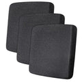 Leather Look Couch Cushion Covers Sofa Seat Slipcovers Sets Couches Furniture Protector for Sectional Armchair Loveseat Pets Kids Stretch Spandex Fabric (3 Cushion Sofa / 05 Dark Grey)