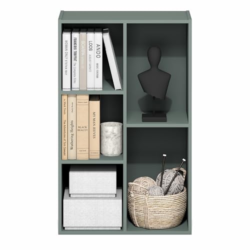 LUDER Book Shelf (Sage Green / 5-Cube)