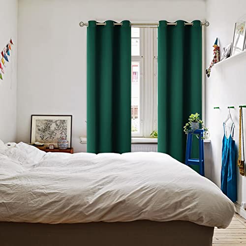 Blackout Curtains (Emerald Green / 42"W x 84"L (Pack of 2))