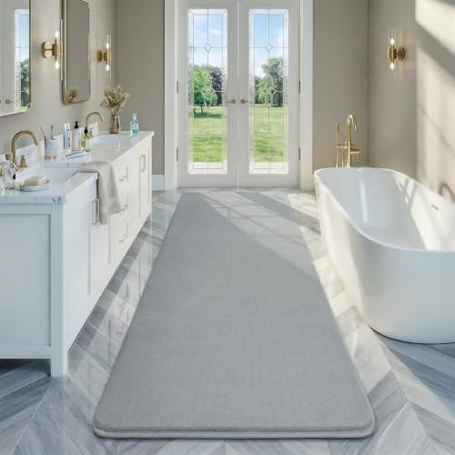 Modern Soft Hallway Runner Rug (3' x 8' (Runner) / Grey)