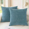 Decorative Couch Throw Pillow Covers 26 X 26 Inches Smoke Blue (26" x 26" (Pack of 2) / Smoke Blue)
