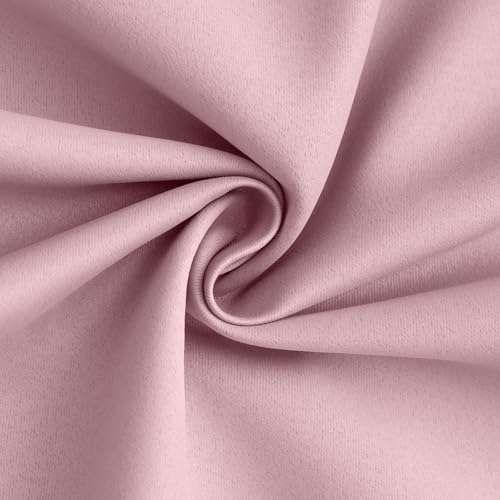Pink 100% Blackout Curtains 84 Inches Long for Bedroom 40" Wide (40"W x 84"L (Pack of 2) / Pink With White Backing)