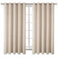 Champagne Room Darkening Curtains 63 Inch for Bedroom (Champagne / 70"W x 63"L (Pack of 2))