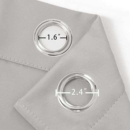 Blackout Curtains 42 x 84 inch (Light Grey / 42"W x 84"L (Pack of 2))