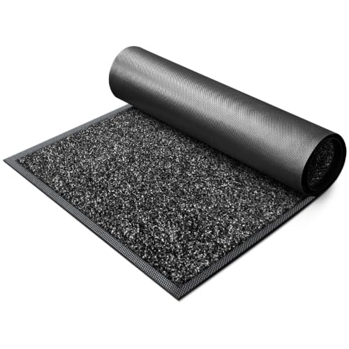 Super Absorbent Front Door Mat (Anthracite Black / 3' x 4' (Rectangular))