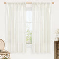 Natural Linen 63 Inch Length Curtains for Living Room (Natural-1 / 52"W x 63"L (Pack of 2))