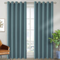 Stone Blue Blackout Curtains for Living Room 84 Inch Long (Stone Blue / 70"W x 84"L (Pack of 2))