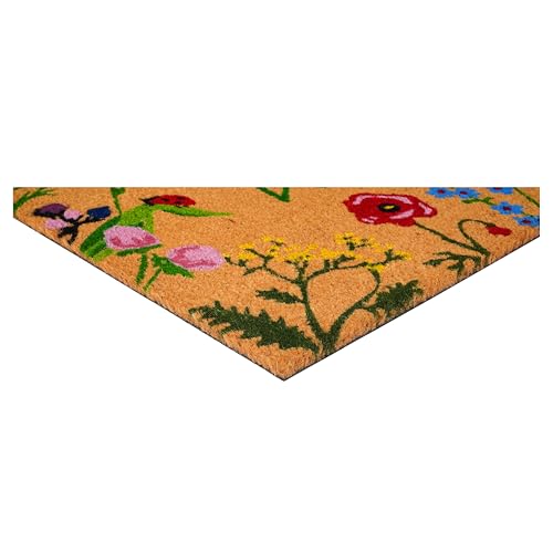 AZ105992436 Floral Hello Doormat (Hello / 2' x 3' (Rectangular))