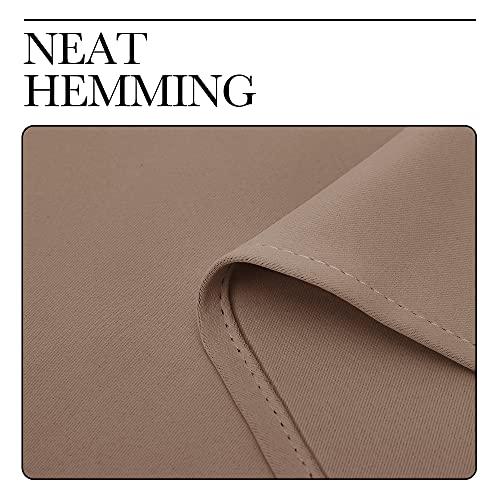 Room Darkening Curtain Panels for Cafe (Cappuccino / 42"W x 40"L (Pack of 2))