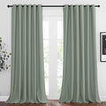 Room Darkening Curtains and Drapes for Window 95" L (Sage Green / 80"W x 95"L (Pack of 2))