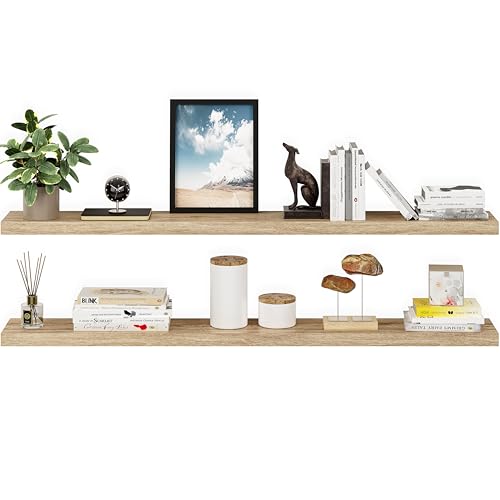 Floating Shelves for Wall (Natural Oak / 60 inches)