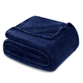 Soft Fleece Blanket Queen Size for Bed (Navy Blue / Queen (90" x 90"))