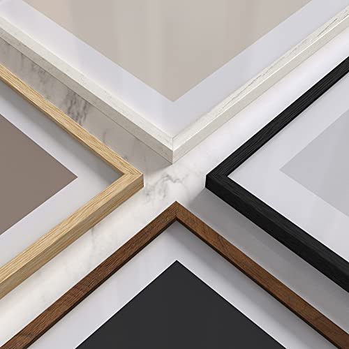 Beige Oak Wood 12x16 Picture Frame (Set of 09 / Beige Oak / 11x17 in)