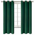 Emerald Green Blackout Curtains for Bedroom 63 Inch Long (Emerald Green / 42"W x 63"L (Pack of 2))