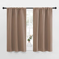 Kitchen Window Blackout Curtains (Cappuccino / 34"W x 45"L (Pack of 2))