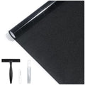 Blackout Window Film 100% Light Blocking with Kit (Frosted Black / 17.5" x 157.4")