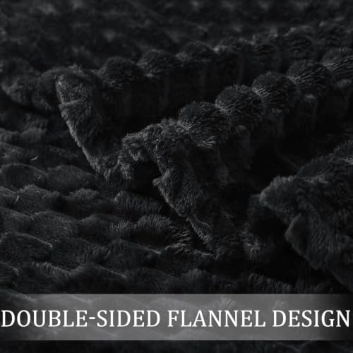 3D Fleece Twin Size Blanket for Bed (Black / Twin ( 60x80 IN ))
