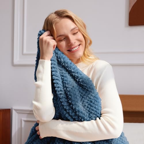 Extra Large Soft Fleece Throw Blanket for Couch (Navy Blue / Throw(50x70 In))