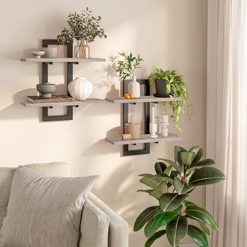 Floating Shelves (Greige + Black)
