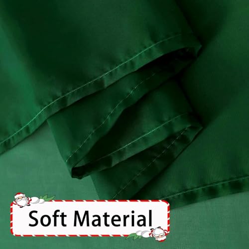 Foliage Green Sheer Curtains 4 Panels Rod Pocket Semi (Foliage Green / 52"W x 45"L (Pack of 4))
