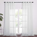 Soft Voile Sheer Curtains for Bedroom (Light Gray / 54"W x 90"L (Pack of 2))
