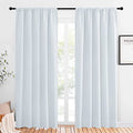 Greyish White Bedroom Curtain Panels (Greyish White / 52"W x 84"L (Pack of 2))