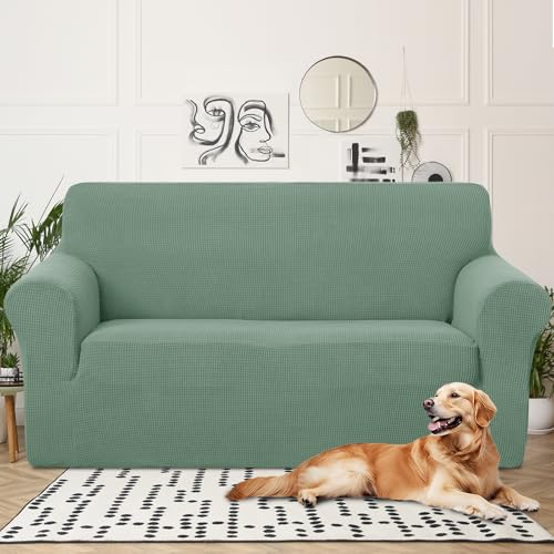 Oversized Stretch Loveseat Couch Cover (Cyan / Xl Loveseat)