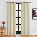 Blackout Beige Curtains 80 inch Long for Bedroom (Beige / 34"W x 80"L (Pack of 2))