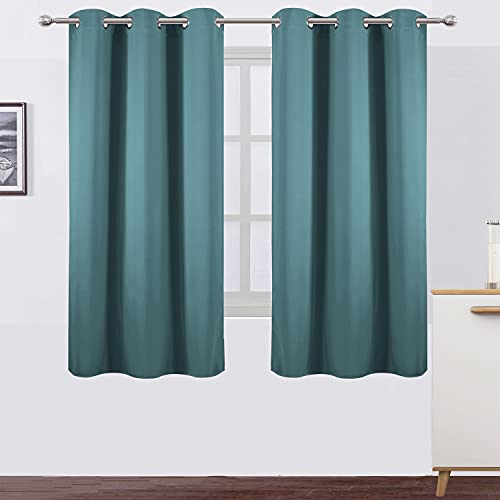 Sea Teal Thermal Blackout Curtains (Sea Teal / 42"W x 63"L (Pack of 2))