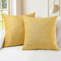 Decorative Couch Throw Pillow Covers 26 X 26 Inches Gold (26" x 26" (Pack of 2) / Gold)