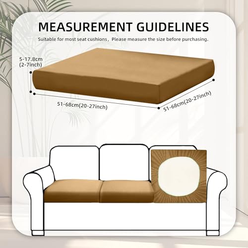 8 Pcs Outdoor Cushion Covers (Camel / 8PCS)