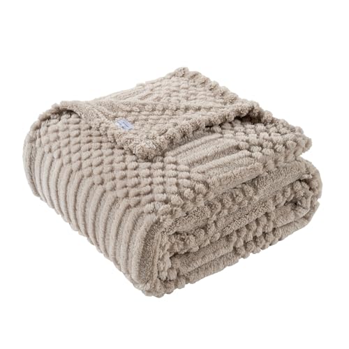 90x104 Inch Brown King Size Blanket (Light Brown / King(90x104))