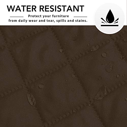 Reversible L Shape Sectional Couch Cover (X-Large / Coffee/Coffee)