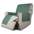 Reversible Couch Cover (Cyan/Ivory / Medium Recliner)