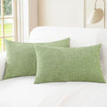 Decorative Couch Throw Pillow Covers 26 X 16 Inches Sage Green (26" x 16" (Pack of 2) / Sage)