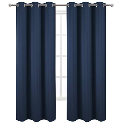Blackout Curtains 42 x 84 inch (Navy / 42"W x 84"L (Pack of 2))