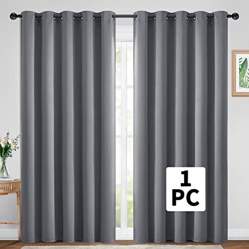 Grey Room Darkening Curtains 84 inch Gray Sliding Door Drapes (Grey / 70"W x 84"L (Pack of 1))