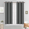 Blackout Curtains 38x45 inch Dark Grey Thermal Drapes (Dark Grey / 38"W x 45"L (Pack of 2))