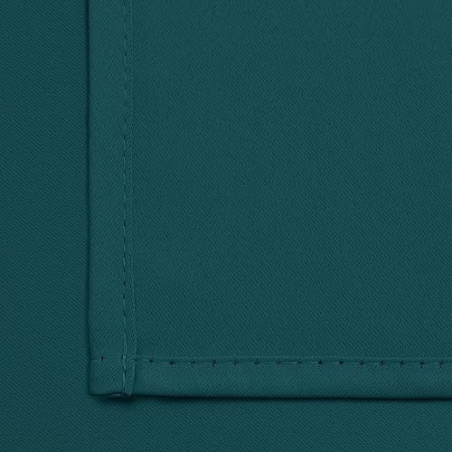Room Darkening Curtains 52x72 inch Length Dark Teal (Dark Teal / 52"W x 72"L (Pack of 2))