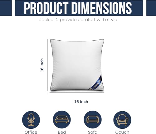 16x16 Throw Pillow Inserts (16x16 Inch)