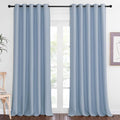 Blackout Curtains 84 Inch Length (Vintage Blue / 66"W x 102"L (Pack of 1))